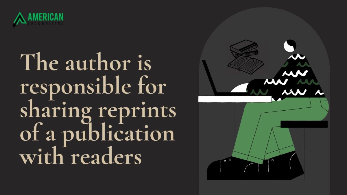 Which Author is Normally Responsible for Sharing Reprints of a Publication with Readers?