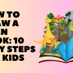 How to Draw an Open Book: 10 Easy Steps for Kids?
