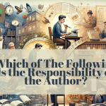 Which of The Following Is the Responsibility of the Author?